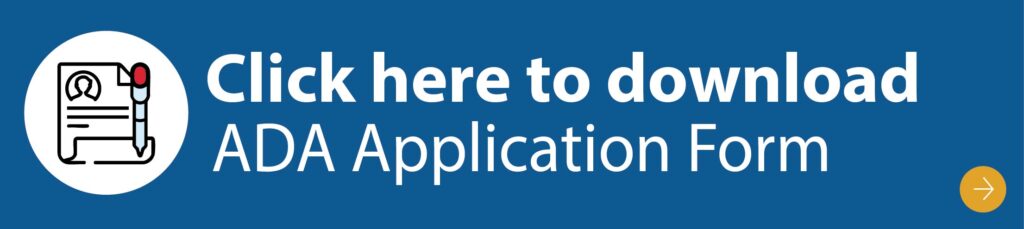 Click here to download ADA Application Form