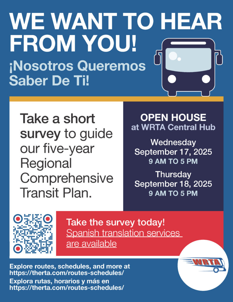 Flyer with information for the short survey and open house. the details are enclosed in the body in the website below. Click the image for link to survey.